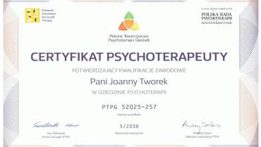 Jest, obroniony! Certyfikat PTPG.